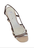 Tamaris Taupe Combination Retro Style Block Heel Sandal