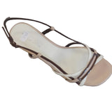 Tamaris Taupe Combination Retro Style Block Heel Sandal