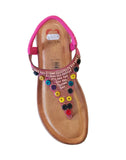 Heavenly Feet Radiance Fuchsia Beaded Sandal
