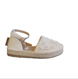 Dunlop Roisin Cream Woven Platform Espadrille