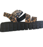 Tamaris Platform Sole Animal Print Sandal