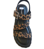 Tamaris Platform Sole Animal Print Sandal