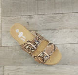 Remonte Animal Print Slider Sandal
