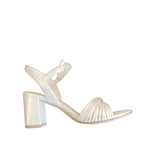 Tamaris Block Heeled Strappy Sandal in Chamapgne