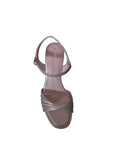 Tamaris Block Heeled Strappy Sandal in Chamapgne