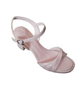 Tamaris Block Heeled Strappy Sandal in Chamapgne