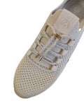 Remonte Taupe Sparkle Wedge Trainer Shoe