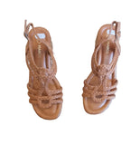 Marco Tozzi Cognac Brown Wedge Sandal