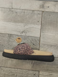 Marco Tozzi Animal Print Mule/Slider Sandal