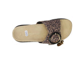 Marco Tozzi Animal Print Mule/Slider Sandal