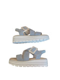 Remonte Pale Blue Suede Platform Sandal