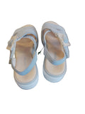 Remonte Pale Blue Suede Platform Sandal