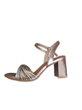 Tamaris Bronze Strappy Block Heel Sandal