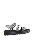 Remonte Cow Print Adjustable Width  Leather Sandal