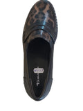 Tamaris Black and Animal Print Loafer