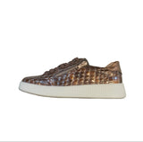 Remonte Croc Print Brown Patent Trainer