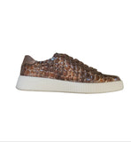 Remonte Croc Print Brown Patent Trainer