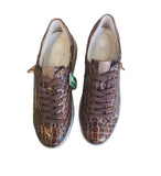 Remonte Croc Print Brown Patent Trainer