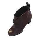 Marco Tozzi Burgundy Patent Lace -up ankle Boot