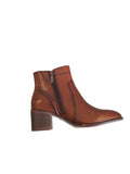Tamaris Cognac Tan Leather Ankle Boot