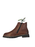 Remonte Mid Brown Leather Flat Ankle Boot 
