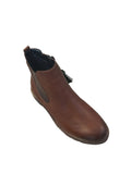 Remonte Mid Brown Leather Flat Ankle Boot 