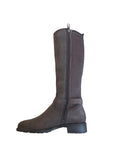 Tamaris Cigar Nubuck Leather Stretch Leg Long Boots