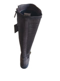 Tamaris Cigar Nubuck Leather Stretch Leg Long Boots