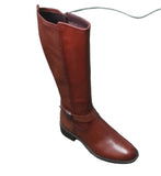 Tamaris Tan Leather Stretch Leg Long Boots