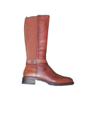 Tamaris Tan Leather Stretch Leg Long Boots