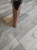 Tamaris Tan Suede Leather Cowboy Style Boots