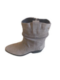 Lotus Dolly Beige Suede Cowboy Style Boots