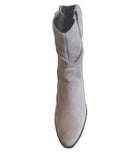 Lotus Dolly Beige Suede Cowboy Style Boots