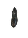 Tamaris Black/Leopard Print Loafer
