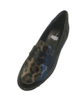 Tamaris Black/Leopard Print Loafer
