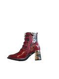 Laura Vita Marbreo Ankle Boots in Wine