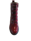 Laura Vita Marbreo Ankle Boots in Wine