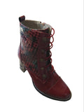 Laura Vita Marbreo Ankle Boots in Wine