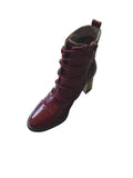 Laura Vita Marbreo Ankle Boots in Wine