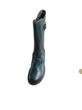 Fly London Mes  /Rug Calf Length Boot in Petrol Green