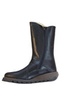 Fly London Mes  /Rug Calf Length Boot in Black
