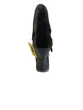 Fly London Mes  /Rug Calf Length Boot in Black