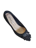 Misstyl at Laura Vita Black Beaded Court Shoe