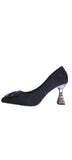 Misstyl at Laura Vita Black Beaded Court Shoe