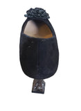 Misstyl at Laura Vita Black Beaded Court Shoe
