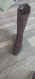Tamaris Dark Brown Suede Knee-length Boots
