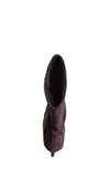 Marco Tozzi Dark Brown Heeled Slouch Boot