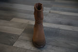 Tamaris Light Brown(Camel) Suede Leather Ankle Boot