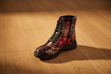 Heavenly Feet Lotte Ankle Boot in Black Velour