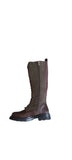 Heavenly Feet Avalon Long Brown/Green Lace Up Boot